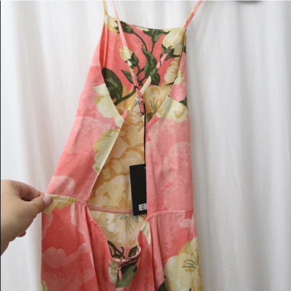 NWT Reformation Waverly Hanoi Pink Floral Dress 4 - Picture 6 of 9